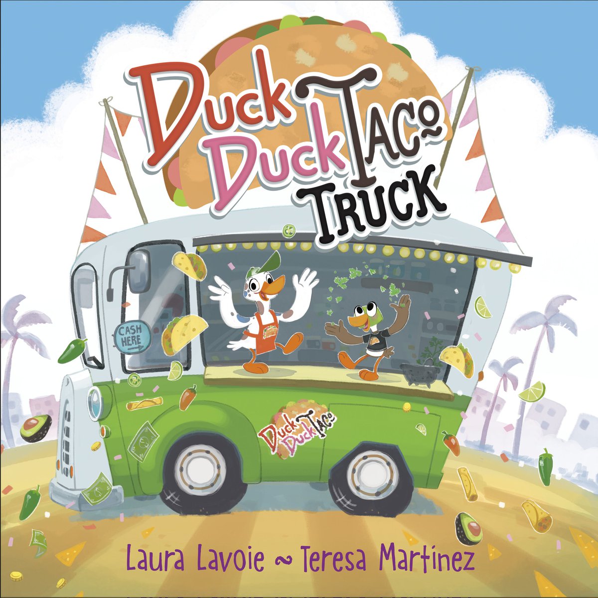 ICYMI over on 📷, here's the cover of me & @teresamtz's book coming in June '24 & available for preorder NOW! I'm so excited for you to read this food-filled rhyming read-aloud featuring curly fries, mac 'n cheese, waterfowl, teamwork, and tacos!