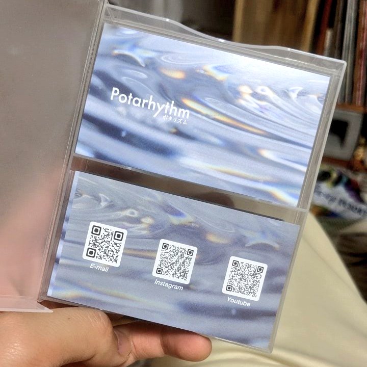 _potarhythm's tweet photo. 即席ですが名刺ができたよん。このデザインは100枚限定！頑張って配ります💧 https://t.co/AeLTtHvuRi