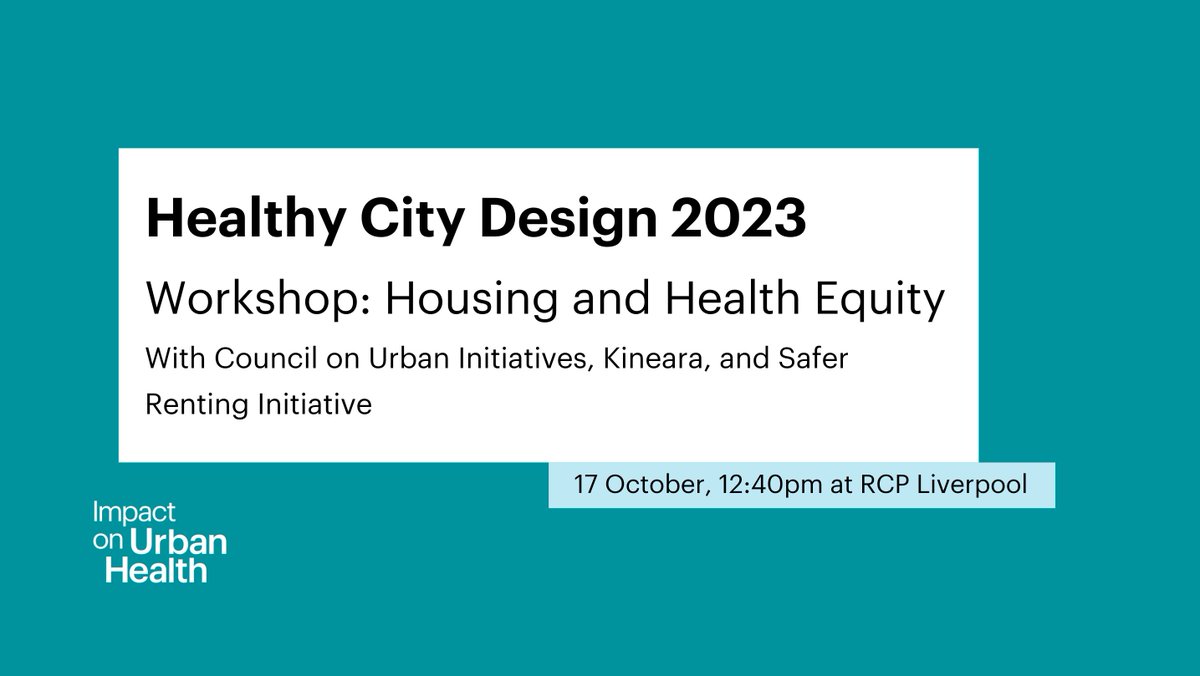 Impact on Urban Health tweet media