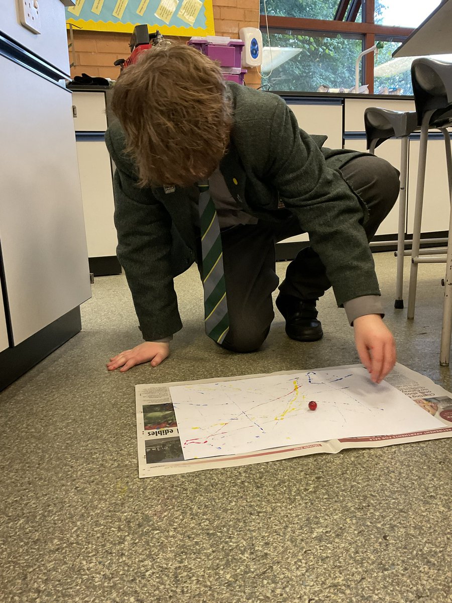 CCSBScience's tweet photo. #CCSBSTEAM Club have been using marbles and angular velocity to make some original artwork #CCBelong #CCCreativity https://t.co/DetwAvGoMo