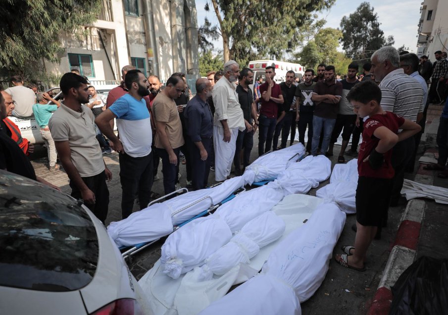 Ishaan Tharoor (@ishaantharoor) on Twitter photo Photos from today in Gaza City by Loay Ayyoub, on assignment for the <a href="/washingtonpost/">The Washington Post</a>, outside al-Shifa hospital. Last image are of the bodies of an entire family killed in an airstrike: Photos from today in Gaza City by Loay Ayyoub, on assignment for the <a href="/washingtonpost/">The Washington Post</a>, outside al-Shifa hospital. Last image are of the bodies of an entire family killed in an airstrike: