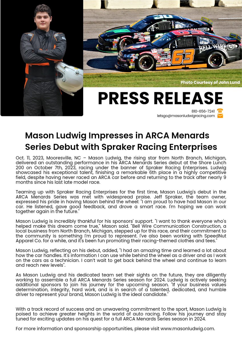 Mason Ludwig (@LudwigRacing) / Posts / X