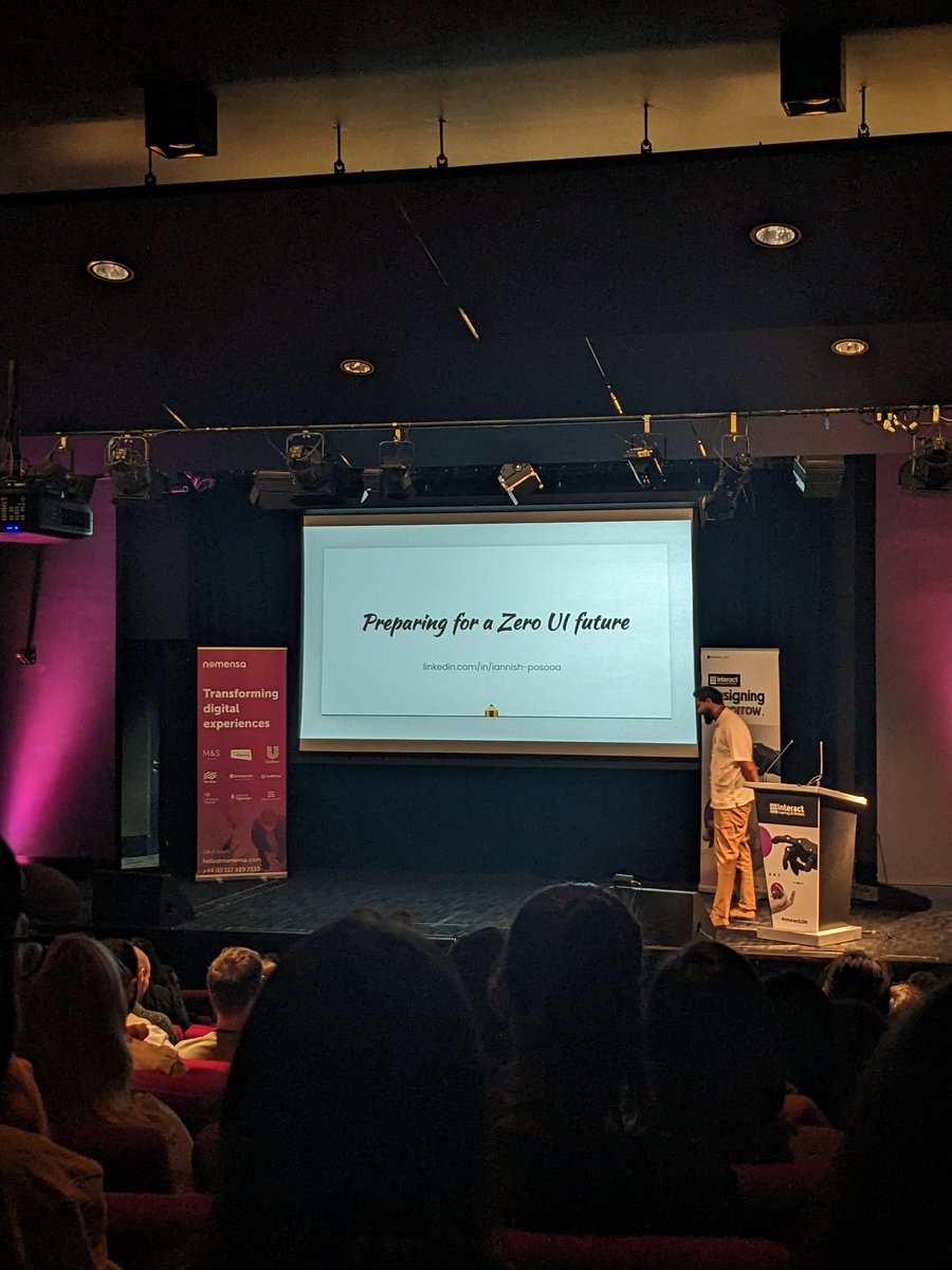 We hope you had a lovely lunch and feel ready and refuelled for our afternoon talks! 🎤

Next up, we're delighted to welcome Iannish Posooa, Lead Product Designer at <a href="/what3words/">what3words</a>, to the stage for his talk: 'Preparing for a zero UI future' ✨

<a href="/we_are_Nomensa/">Nomensa</a> #InteractLDN #UX #UI