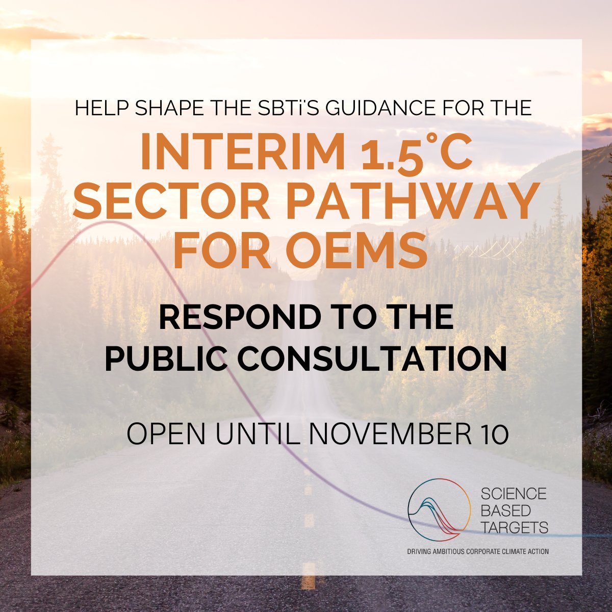 sciencetargets's tweet photo. We are committed to ensuring automakers have a credible and robust pathway to align their emissions with 1.5°C.

The draft interim 1.5°C target-setting pathway for automakers is now open for public consultation until Nov 10.

Respond to the survey here: https://t.co/fizNSVro2l https://t.co/XKvLeeYdpN