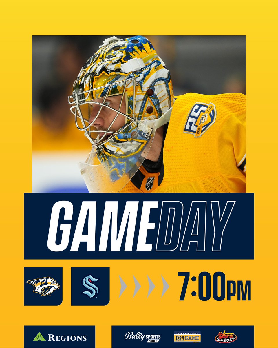 PredsNHL's tweet photo. IT’S FINALLY HERE! HAPPY GAME DAY! https://t.co/TwEsqNCQId