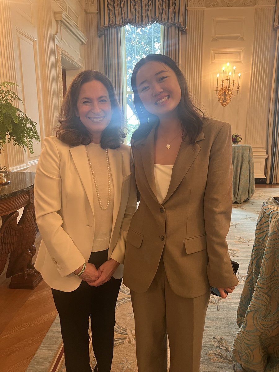 Thank you <a href="/FLOTUS/">First Lady Melania Trump</a> and <a href="/JKlein46/">Jen Klein Archived</a>  for a celebration about girls, for girls abs with girls. Seeing a room full of adolescent girls networking with younger girls  about advocacy and leading change gives me the energy to keep up the fight! #IDG2023