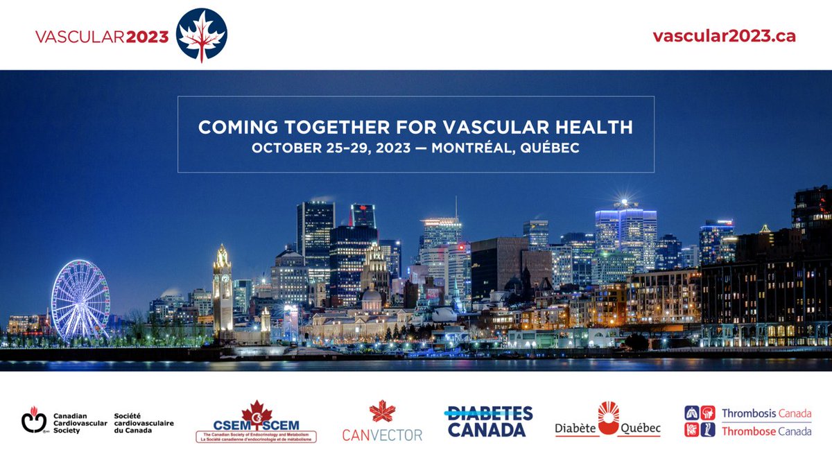 La Sociedad Canadiense de Cardiología @SCC_CCS los invita a su congreso anual #VASC23 #CCCongress

25-29 de Octubre, Montreal, Québec
ccs.ca/event/vascular…