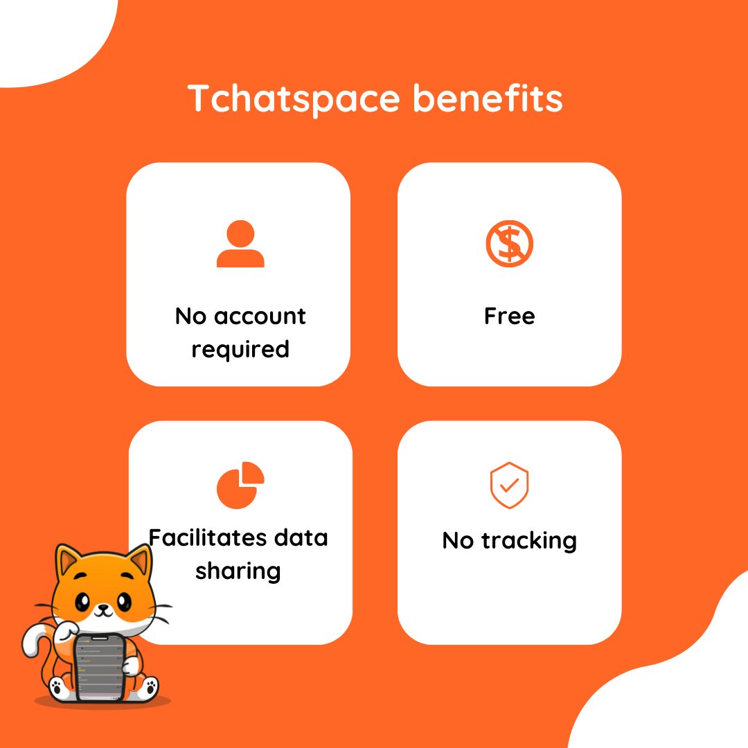 tchatspace's tweet photo. Want to create a free chatroom and enrich your content ? 😎 Create a free account and start your chat adventure here 👉 https://t.co/eUR7JvdfAN

#freesoftware #tchat #NoSignUp #FreeChat #TwitterSpaces https://t.co/f8aX0T4d5G