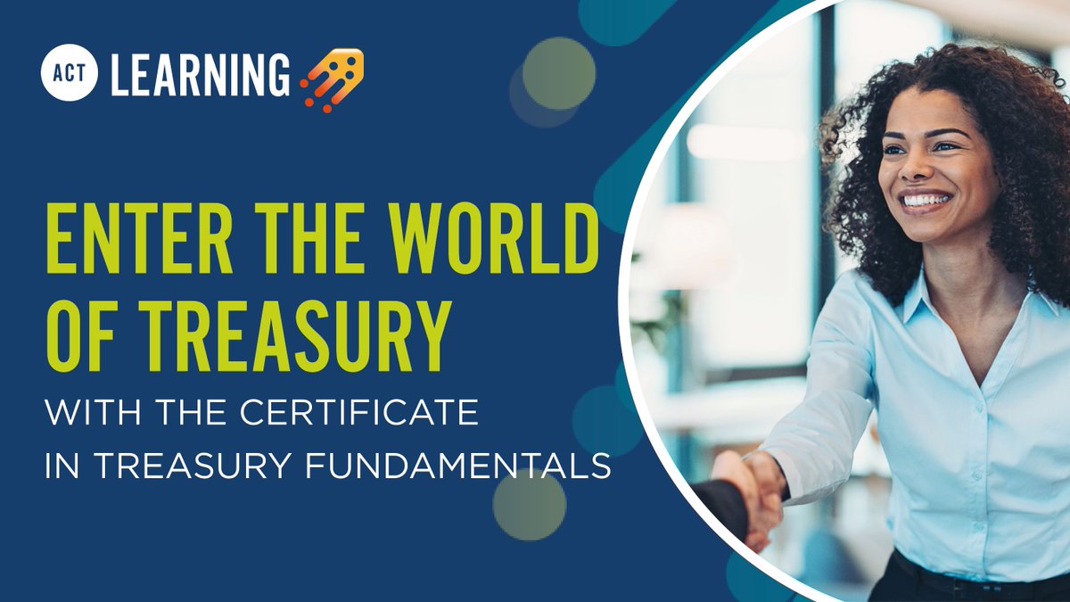 If you are curious, interested in financial markets, and good at problem-solving, then a career in treasury could be the perfect profession for you.

Take the first step with our qualification, the Certificate in Treasury Fundamentals. 

okt.to/sbA0Sn