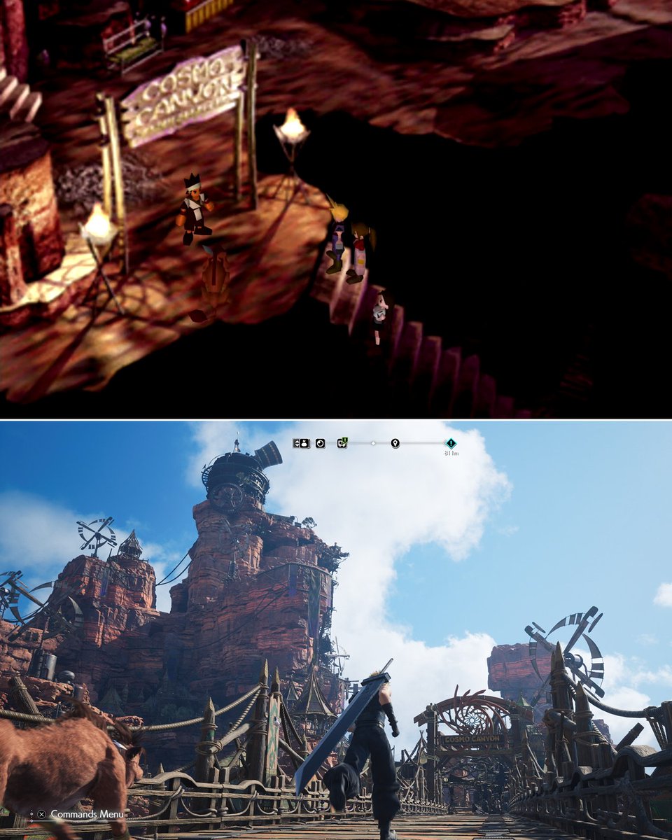 finalfantasyvii's tweet photo. We can hear the Cosmo Canyon theme already... #FF7R https://t.co/rKr8GTi1dU