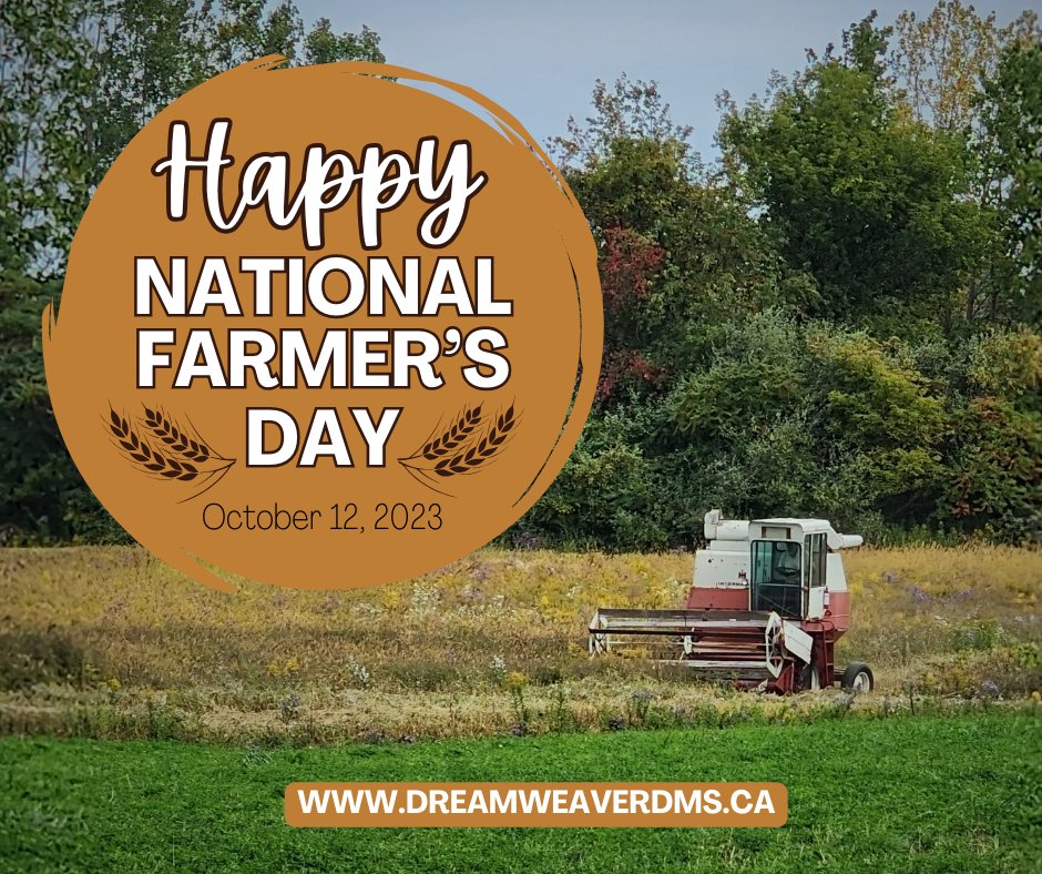 DreamweaverDMS's tweet photo. 🌾🚜 Happy #NationalFarmersDay ! 🌱👩‍🌾 Today, let's show gratitude &amp; appreciation for the dedicated individuals who work tirelessly to feed our communities. Take a moment to thank the farmer in your life for their hard work &amp; commitment to agriculture!  #ThankAFarmer #TagAFarmer https://t.co/IAD7hJWpi6