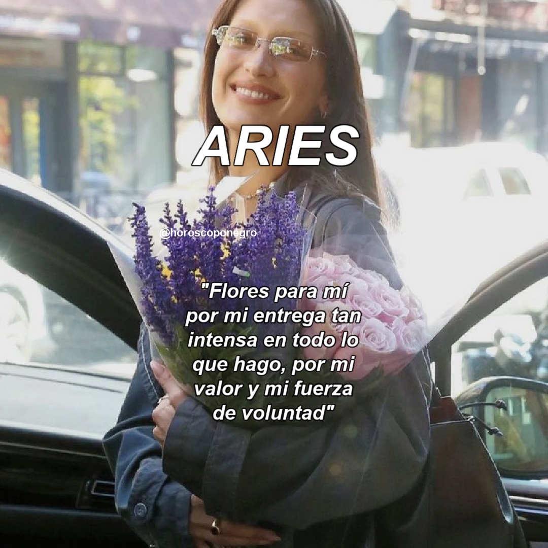 Podemos comprarnos flores... ❤️💐 #aries #horoscoponegro