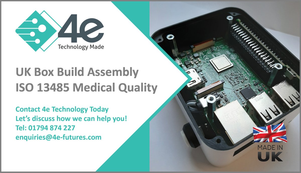 Futures4e's tweet photo. Looking for UK Electronics Manufacturing and Assembly??
Our team has over 20 years experience assembling #electronics and #boxbuild units.

Call today 01794 874227 or visit our website  \> https://t.co/9IEuRvMTaF

#electronicsmanufacturing #ukmfg #medical #defence #automotive https://t.co/6iACGQqu97