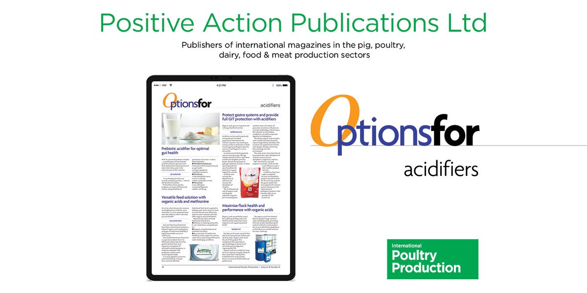 agriinsight's tweet photo. Take a look at the latest #OptionsFor entries from International Poultry Production 31.6.
This issue looks at #Acidifiers. ⤵️ https://t.co/MPzIy3gVxw https://t.co/ZSYcAVaGdo