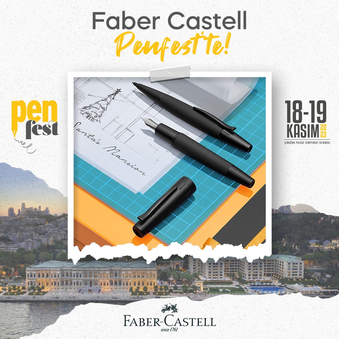 Gelenekle geleceği, deneyimle yenilikçiliği 250 yılı aşkın bir süreyle başarıyla birleştiren dünya markası Faber Castell Penfest'te..

penfest.com.tr

#penfest #penfest2023 #penfestival #kalemfestivali #fabercastell #dolmakalem #rollerkalem #tükenmezkalem
