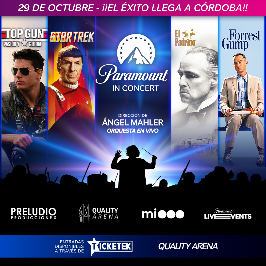 telefe's tweet photo. El éxito de Buenos Aires llega a Córdoba y vos podés estar ahí 👏 #ParamountInConcert en el Quality el 29 de octubre #ParamountLiveEvents 
https://t.co/bVOfcxHI8D https://t.co/sn96p4lRrc