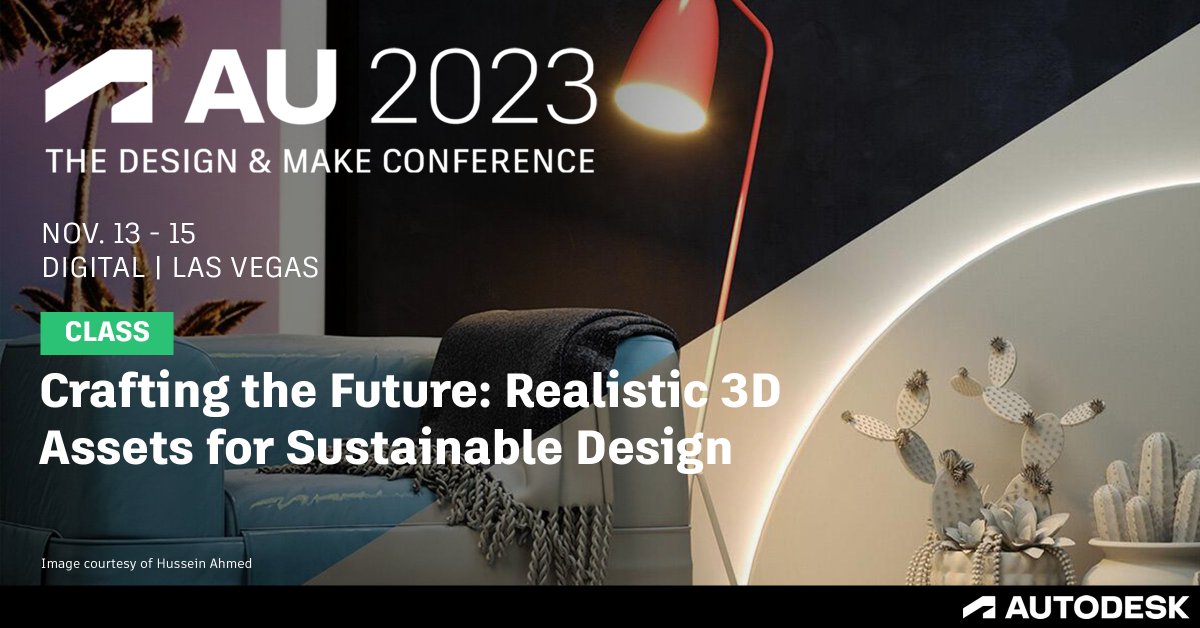 🛋️ Calling all designers! Unlock the power of digital models in product design. Join Amra Tareen at #AU2023 and learn game-changing techniques with 3ds Max and Maya. Say goodbye to physical samples and embrace sustainability! Learn more: autodesk.com/au2023-me