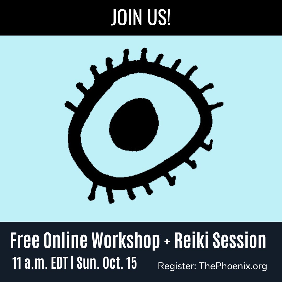 Rynski's tweet image. It's Reiki time!
======
Direct link to register:
thephoenix.org/.../live.../a5…
======
Third Sunday of every month
11 a.m. to Noon Eastern time
Register to get Zoom link to attend: ThePhoenix.org
======
#freereiki #reikihealingenergy #onlinereiki