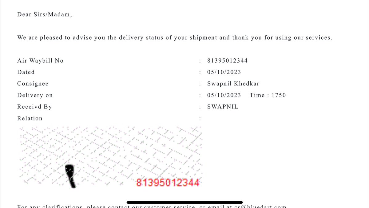 f1refrost's tweet photo. Nowhere in the proof, my signature is shown. Just a computer generated invoice without any genuine “PROOF” of me receiving the product. The delivery team has marked it delivered without me receiving the product. As per our discussion will visit the store tomorrow, for alt frame. https://t.co/QpUz793F5X