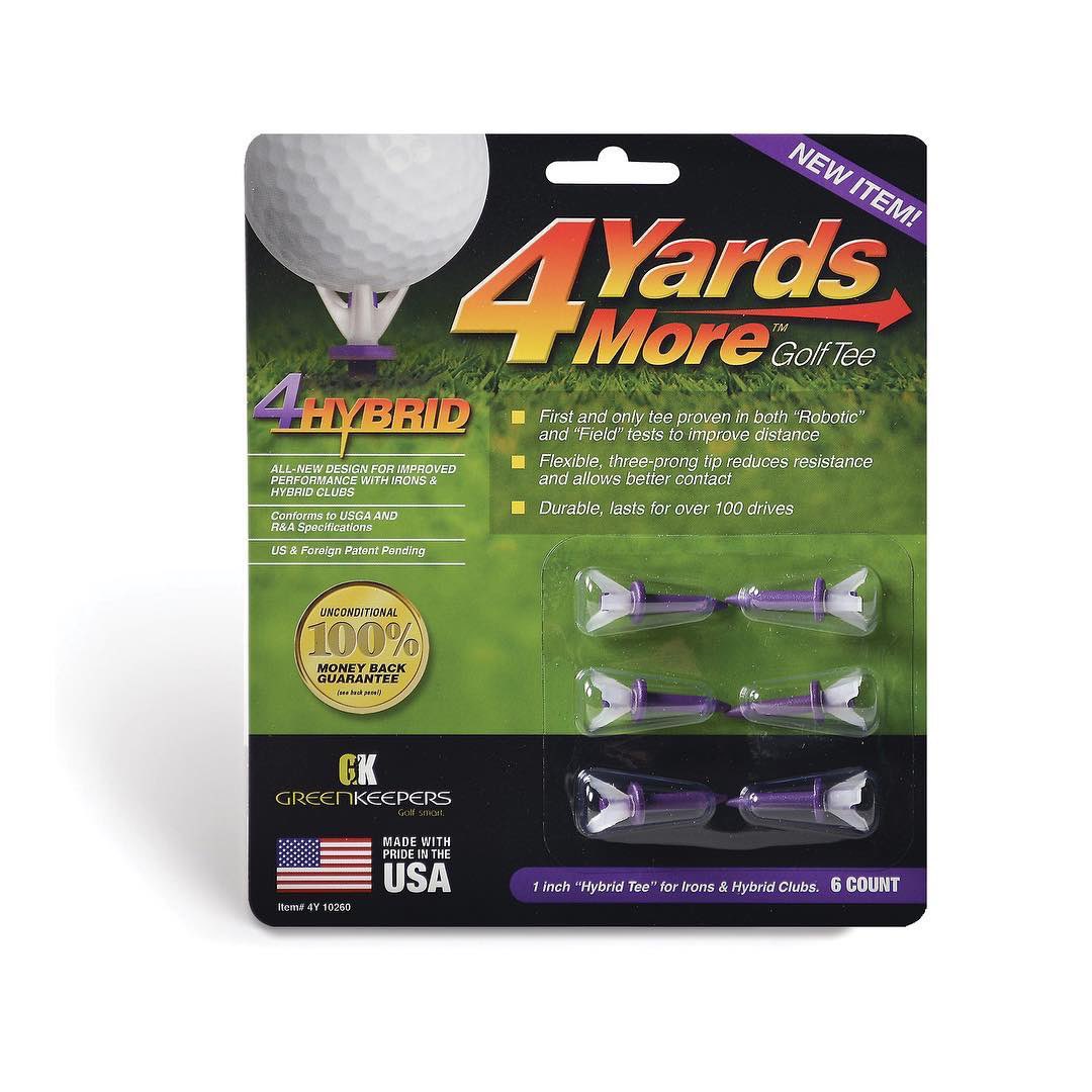 4YardsMore's tweet photo. The 4Hybrid Tee is designed for improved performance with irons & hybrid clubs.
Flexible, three-prong tip reduces resistance and allows for better contact.
#golf #golfpro #golftee #golfing https://t.co/JZ6jK4iRh0