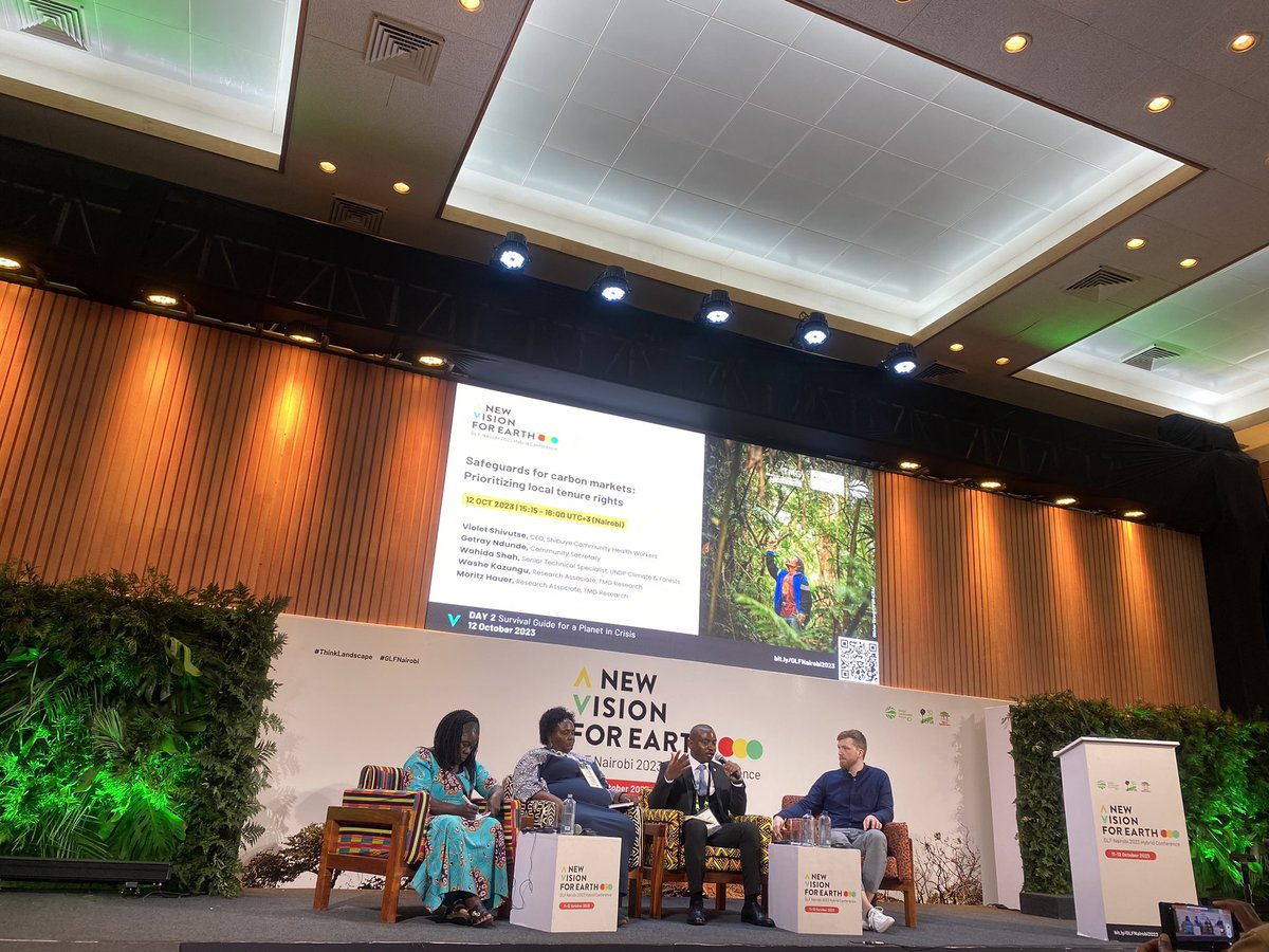 We need to talk about land in the context of climate action. In Africa this is the same land Africans rely on for their livelihoods. -   @WasheKazungu 

-#GLFNairobi #ThinkLandscape