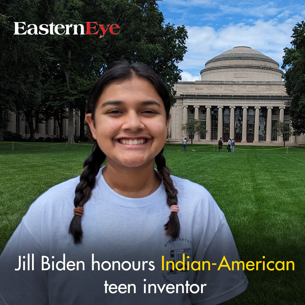 EasternEye's tweet image. Jill Biden honours Indian-American teen inventor
Read more-easterneye.biz/jill-biden-hon…
#JillBidenHonors #TeenInventor #IndianAmericanPride #InnovationRecognition #YouthInventor #InspiringYouth #FutureInnovator #STEMExcellence #JillBidenAwards #InventorRecognition #YouthEmpowerment