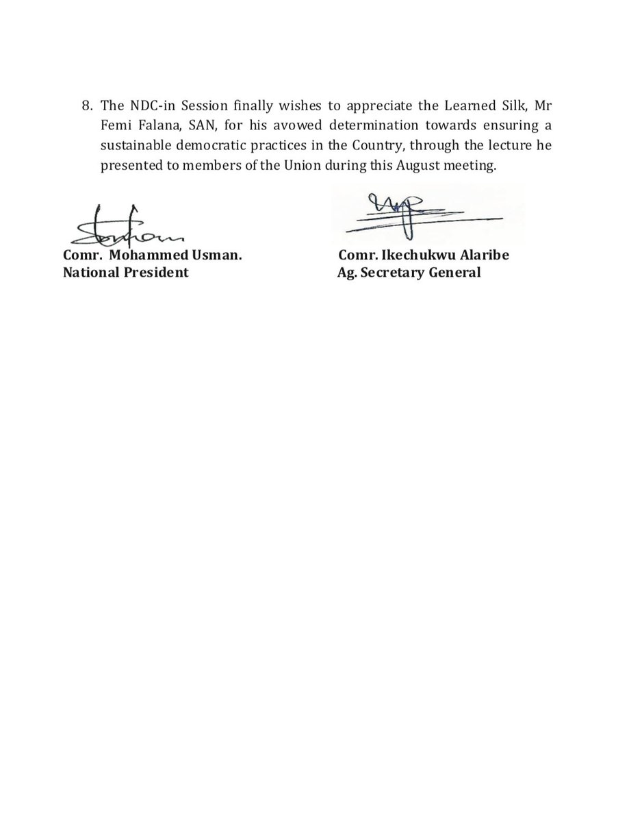 Parliamentary Staff Association Of Nigeria (PASAN) tweet media