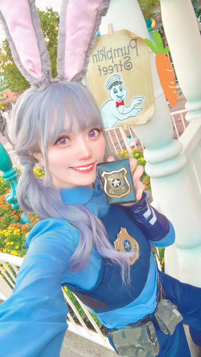 ズートピアのジュディでインでした🐰🥕 昨年からグレードアップした耳