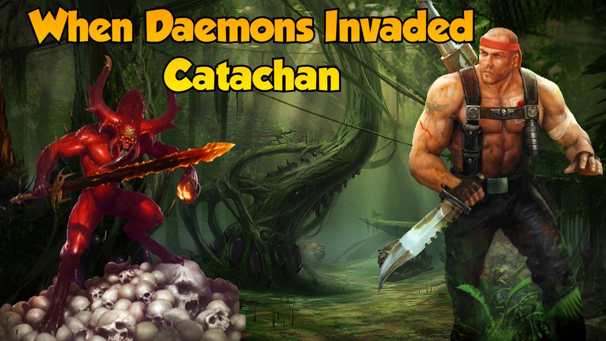 ItsKiv's tweet photo. Have you ever wondered what would happen if Daemons Invaded Catachan? Well boy do i have a video for you! 
https://t.co/LFcTUnYwAS 
#warhammer40k #warhammer  #warhammer40000 https://t.co/GqYb82Q9pv