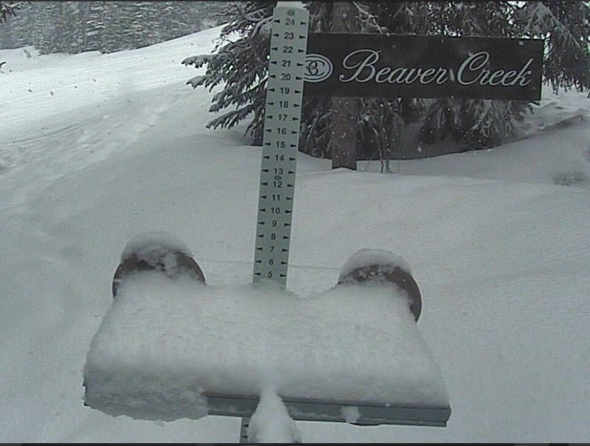 BianchiWeather's tweet photo. Wow! First big storm of the year.

Eyeballing ~10” at Snowmass overnight, 6” at Steamboat and 5” at Beaver Creek.

More today and tonight, watch for tough high terrain travel with gusty winds and snow basically all day and tonight.

#9wx #COwx https://t.co/J92izblLlt