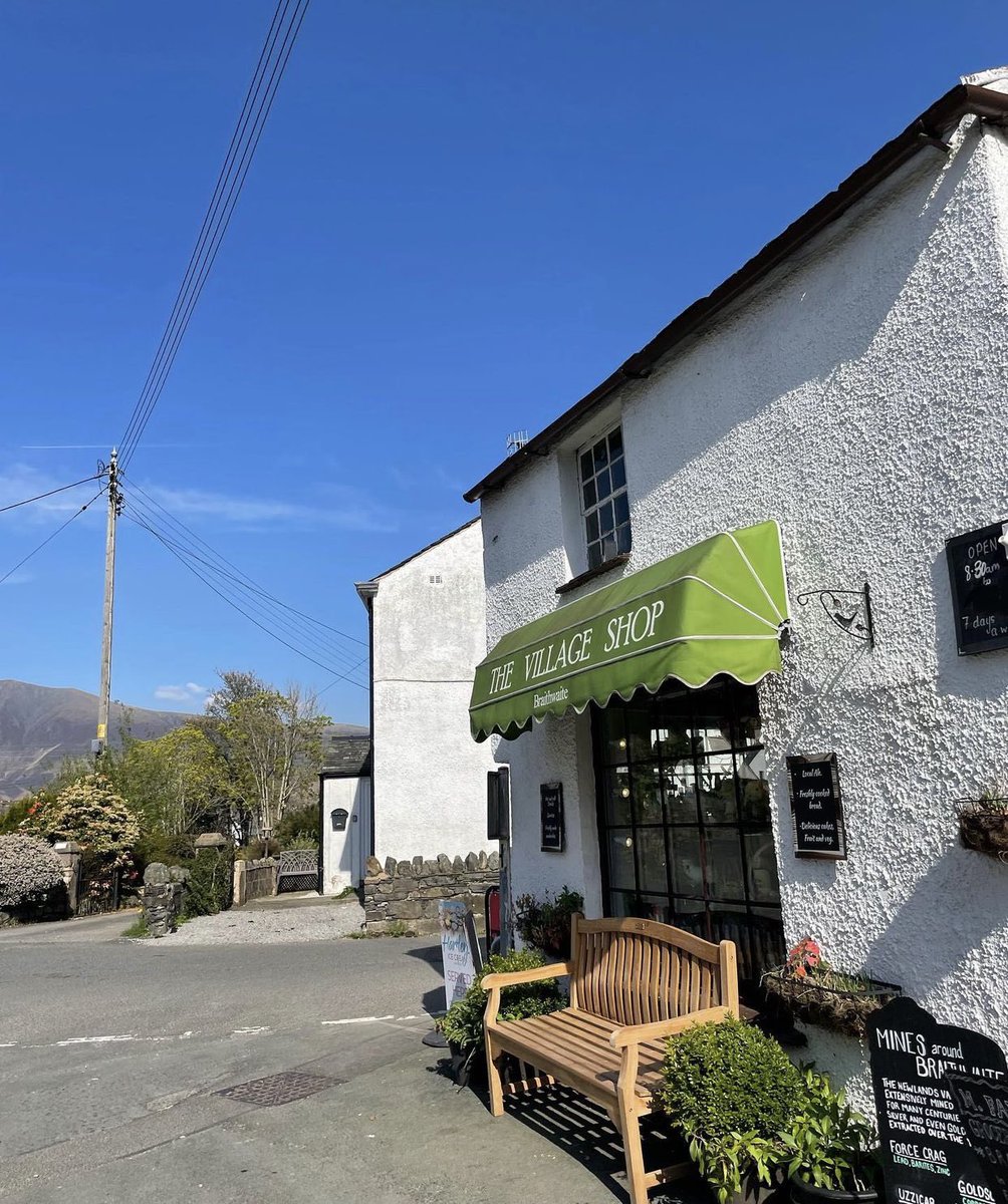 Nice sunny day here in Braithwaite. Lots of people checking out our new cafe #braithwaiteshop #CoffeeLovers #keswick #cumbria #lakes #lakedistrict @CampAndCaravan