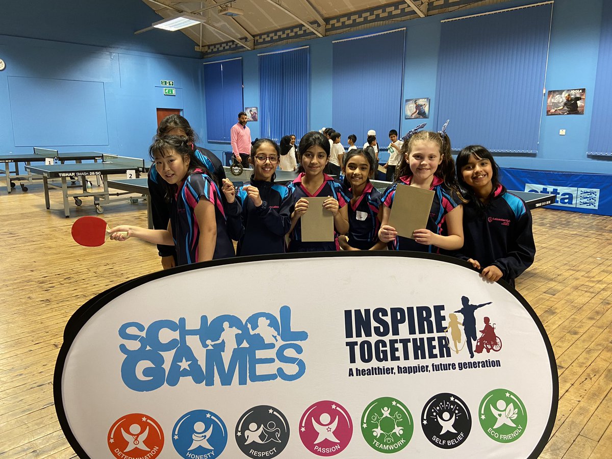 Fantastic day of Table Tennis with our East Leicester schools. Well done to everyone involved and congratulations to our winners 🏓
🥇Boys winners @kestrelmead 
🥇Girls winners <a href="/pe_spinneyhill/">Spinney Hill PE</a> 
🏆 Spirit of the Games <a href="/LeicesterHigh/">Leicester High School for Girls</a>