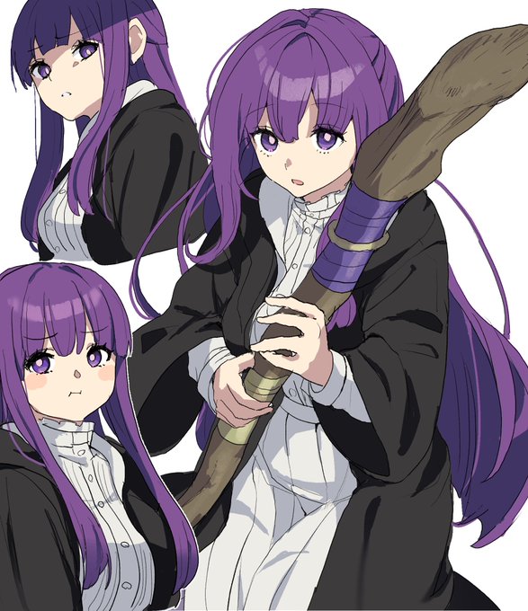「紫髪 杖」のTwitter画像/イラスト(人気順)