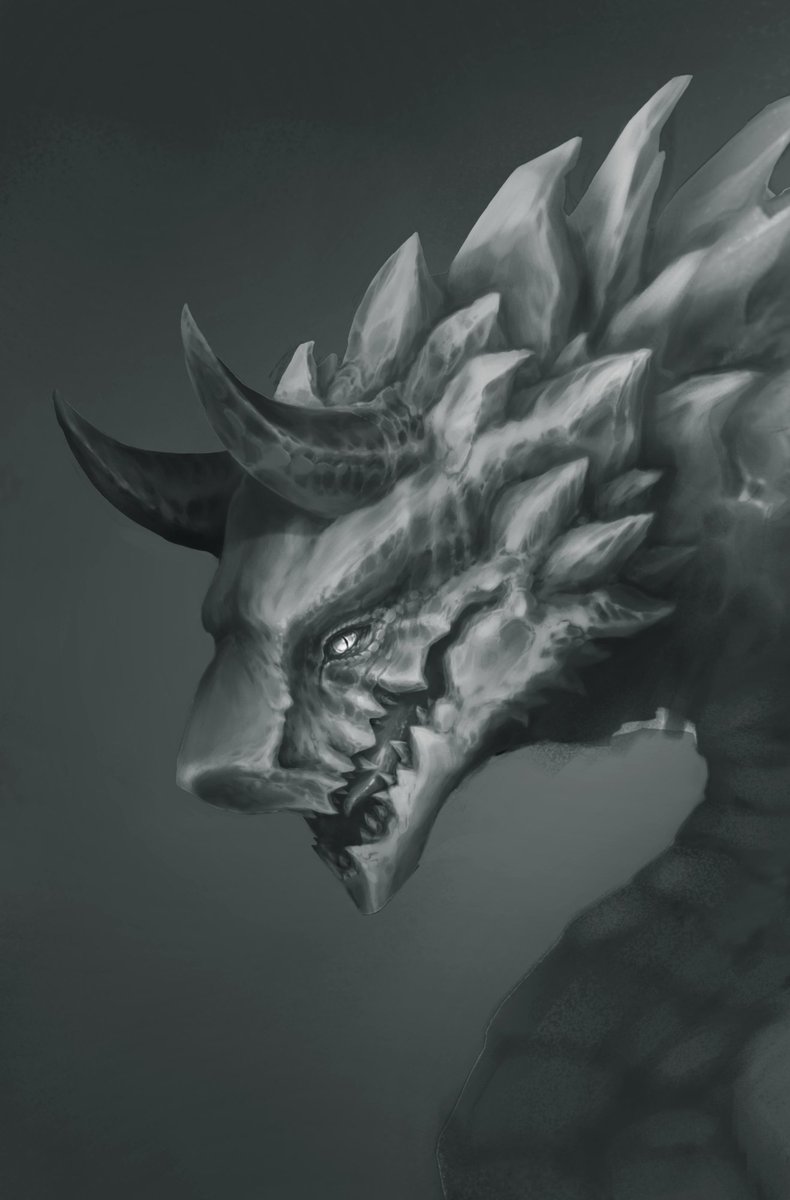 🍅Today 8pm CET Art Stream🍅
Day 4: More progress for Rinaii's Dragon OC!
Join us for Art &amp; Talk!
#digitalart #oc #dragons