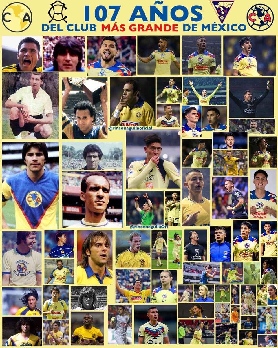 RinconAguilaOf1's tweet photo. 107 ANIVERSARIO DEL CLUB MÁS GRANDE DE MÉXICO.🇲🇽🦅
#107AñosDeGrandeza 💙💛

#ClubAmérica #SiempreÁguilas #EstoEsAmérica #SomosAmérica #Azulcremas #AzulCremaDeCorazon https://t.co/J0E27TcGCO