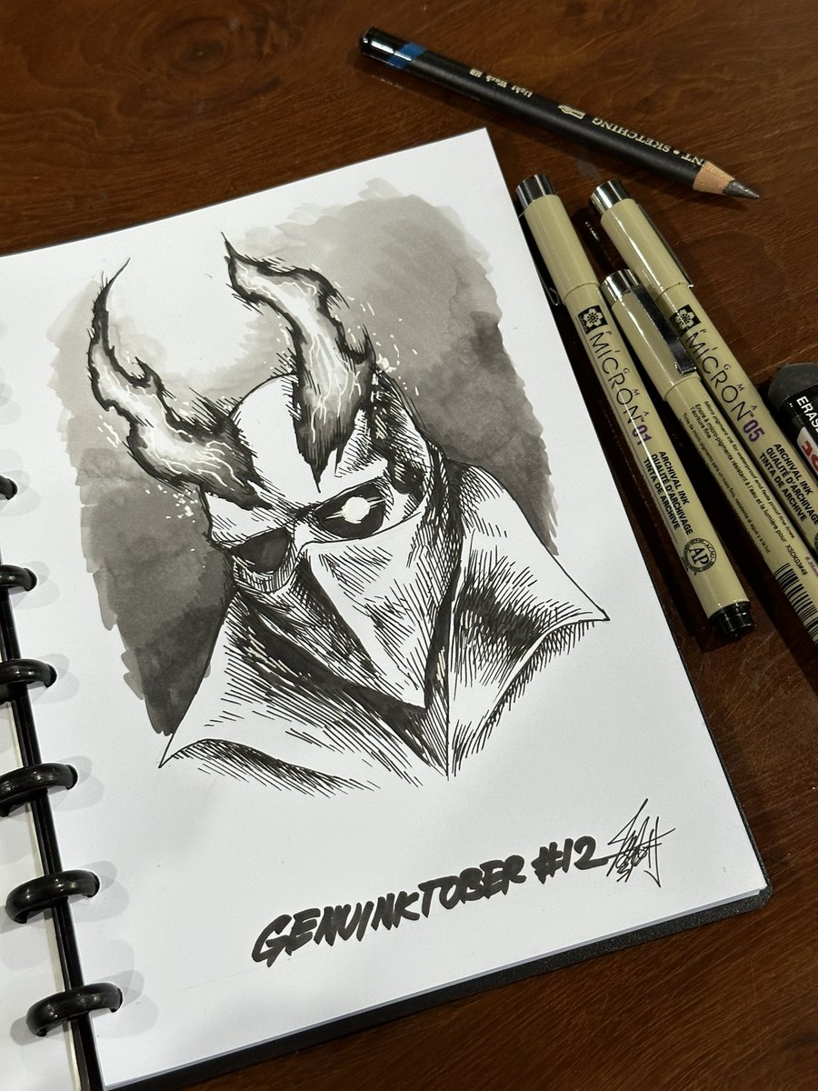 markusmanson's tweet photo. Day 12 of #Genuinktober
“Spicey”
There’s nothing could get spicier than those flaming horns.
@inktober
#GenuineUndead #UndeadOctober #Inktober #Inktober2023 #MarkusManson https://t.co/eMytgJFGnE