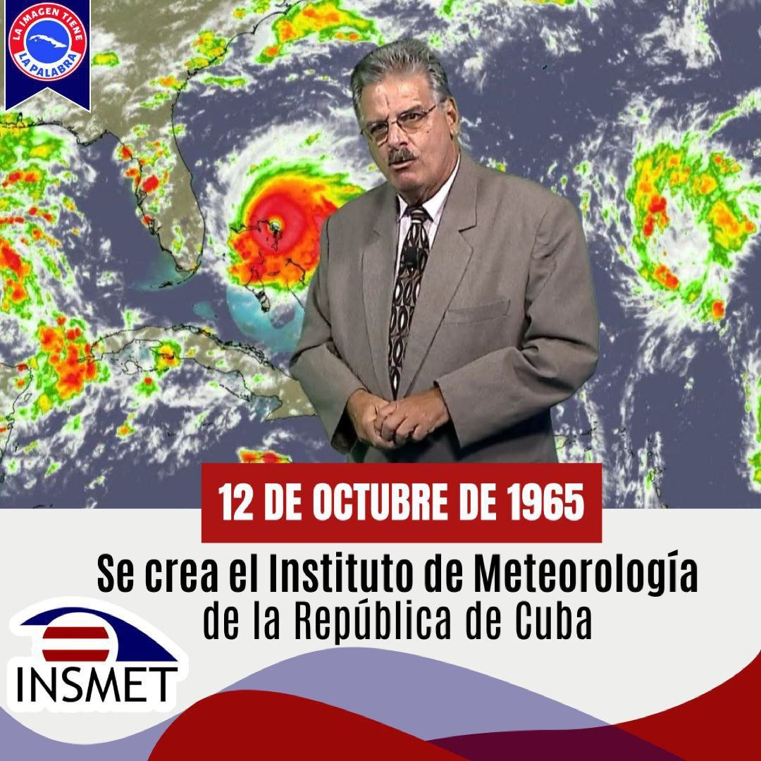 DMSBueyArriba's tweet photo. ✨️Muchas Felicidades a los trabajadores  del Instituto de Meteorológia de la República de Cuba..✨️
#120octubre 
#Rubiera 
#INSMET 
#UnidosXCuba 
#ProvinciaGranma https://t.co/5sBYBF6Gmf