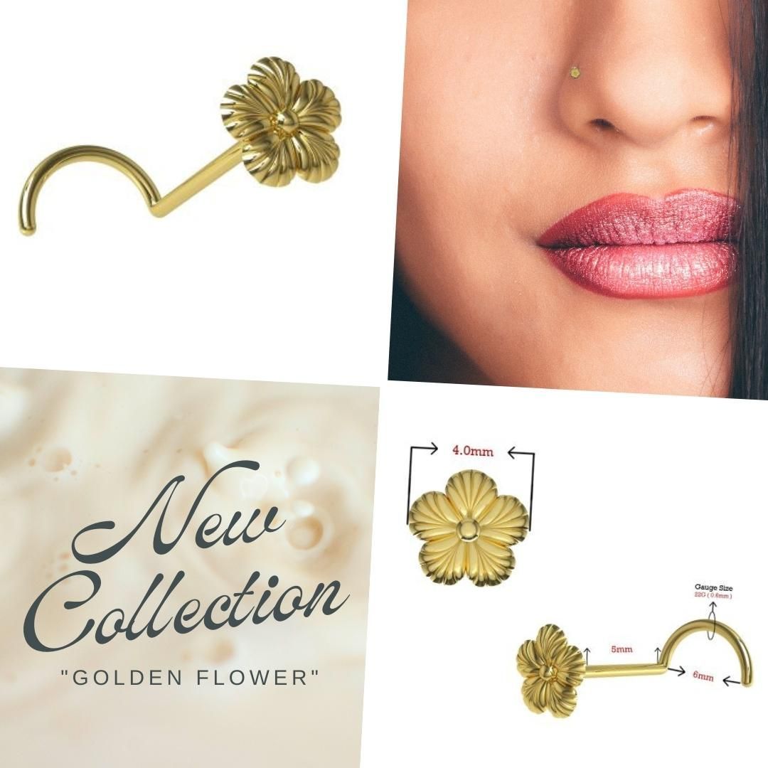 Explore our 9K Solid Yellow Gold Flower Nose Screw – a perfect blend of beauty and luxury. 
🔗 
buff.ly/453l11g
.
#GoldNoseScrew #FlowerJewellery #ElegantAccessories'