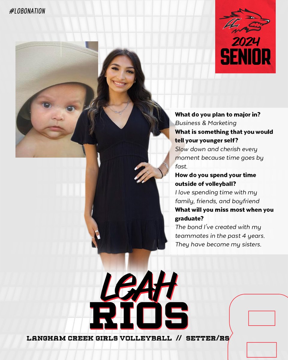 Day 7- (7 Days of Senior Spotlights)

Leah is a 3-yr letterman who exhibits quickness &amp; confidence on the court.  After high school, she plans to major in Business &amp; Marketing. #LOBONATION is proud of all the things that she has accomplished over the years.