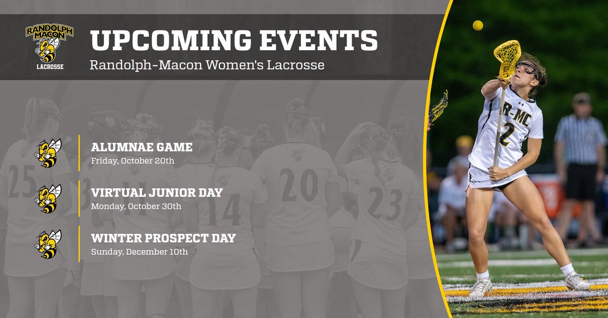 RMC_wlax's tweet photo. 𝐒𝐚𝐯𝐞 𝐭𝐡𝐞 𝐃𝐚𝐭𝐞 for these upcoming YJ events! ⁣
⁣
We hope to see you this fall😊🐝⁣
⁣
#𝘎𝘰𝘑𝘢𝘤𝘬𝘦𝘵𝘴 #𝘠𝘑𝘍𝘢𝘮𝘪𝘭𝘺 https://t.co/O1IrGjOPFu