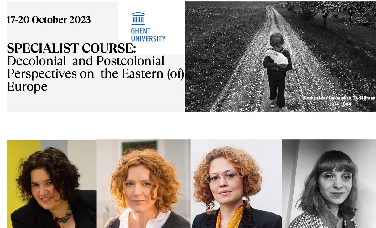 JKekstaite's tweet photo. Last chance to register for the lecture series 'Post-colonial decolonial perspectives on the Eastern (of) Europe' taking place at Ghent University next week.  We are so excited! Registration links and info available in the comments.
@CESSMIR
@DepartmentSWSP https://t.co/ZdniQm7CTp