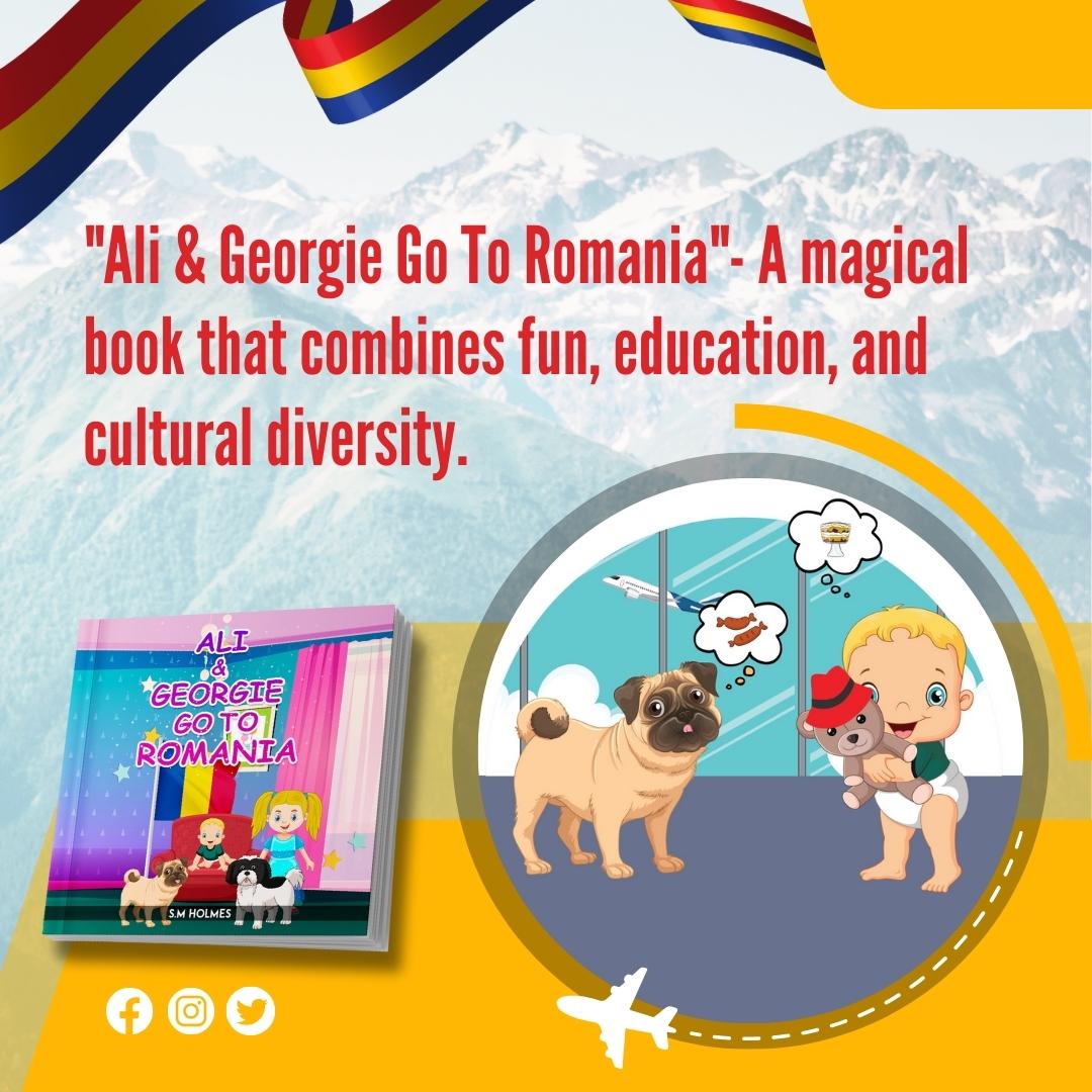 S_M_Holmes_'s tweet image. "Ali &amp;amp; Georgie Go To Romania" by S M Holmes is a magical book that combines fun, education, and cultural diversity. 🎨📖
Get now from Amazon. 
shorturl.at/dfstN #kidsbooks #childrensbooks #educationalbook #funbookforkids #culturaldiversity #bookstagram #kidsbookstagram