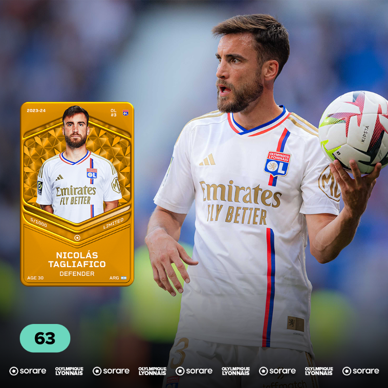OL's tweet photo. Meilleure note @sorare du mois de septembre, la carte LIMITED de @nico_taglia est à gagner 🎁🔴🔵

Pour participer :
- Suivre @Sorare
- Repost
- Commenter en indiquant votre pseudo Sorare

Le top 3 ⬇️
