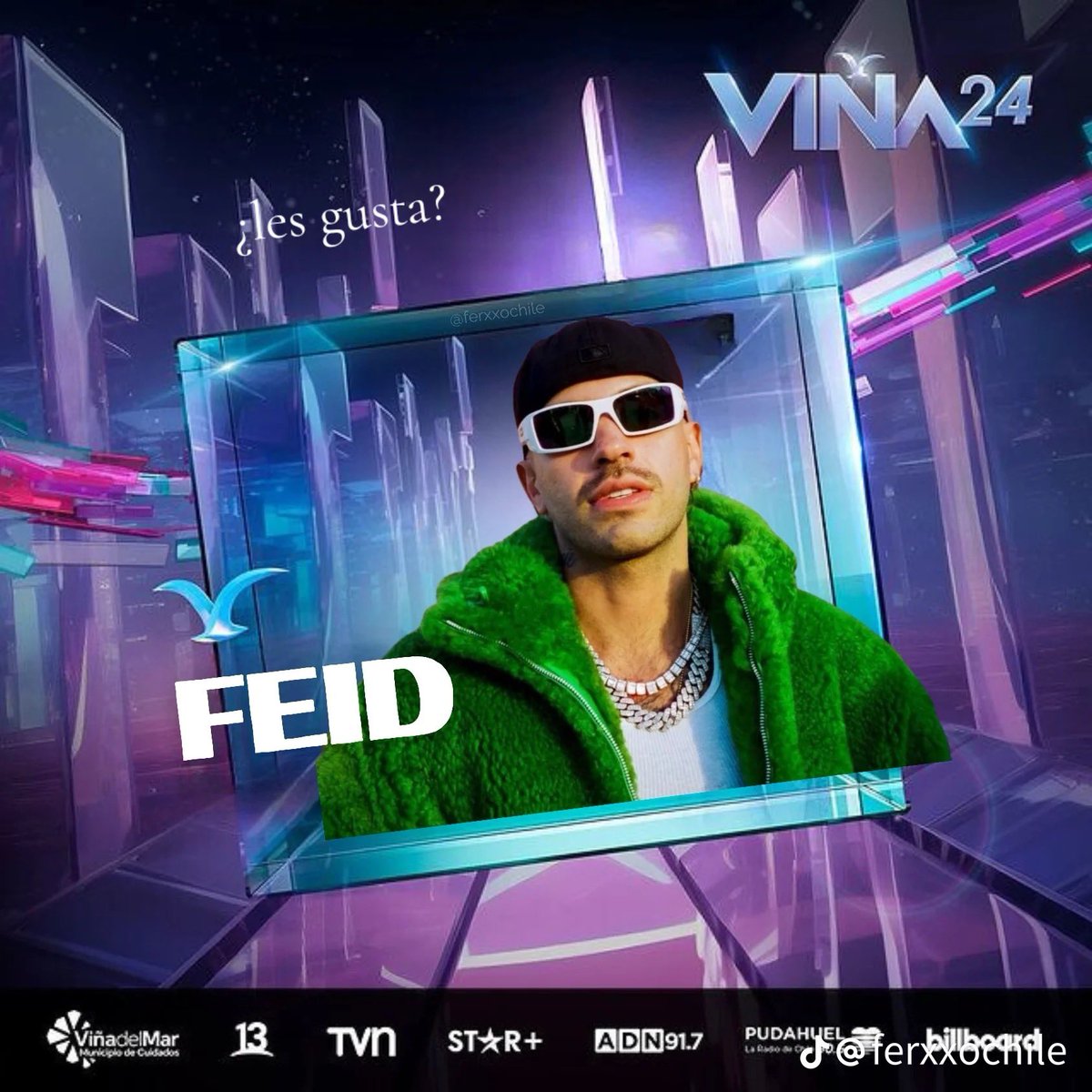 Daniela52877451's tweet photo. #FERXXOAVIÑA2024 
@canal13 
@TVN 
@MunicipioVina 
@ferxxochile https://t.co/Z6ra8Yvd03