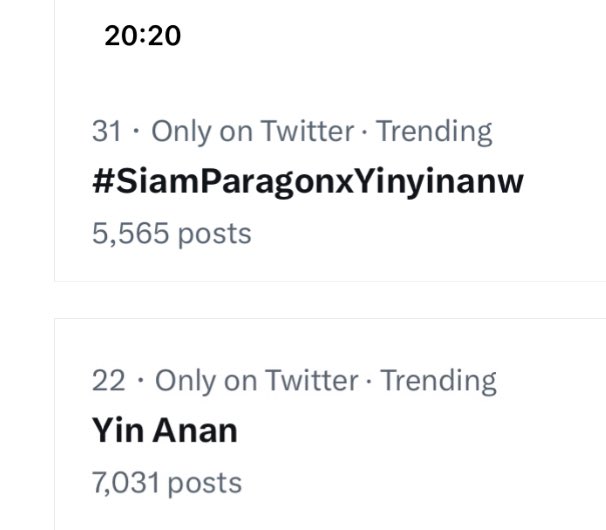 GardenKed's tweet photo. Update trend: อีกนิดเดียว Top30
#31🇹🇭 5.5K+ tweets
#SiamParagonxYinyinanw
#22🇹🇭 7K+ tweets
🔑 Yin Anan
#SiamParagon #WorldClassDestination #BeAmazed
#LOEWE #franckmuller
#yinyin_anw @yinyin_anw https://t.co/Vjuhs9JyCh