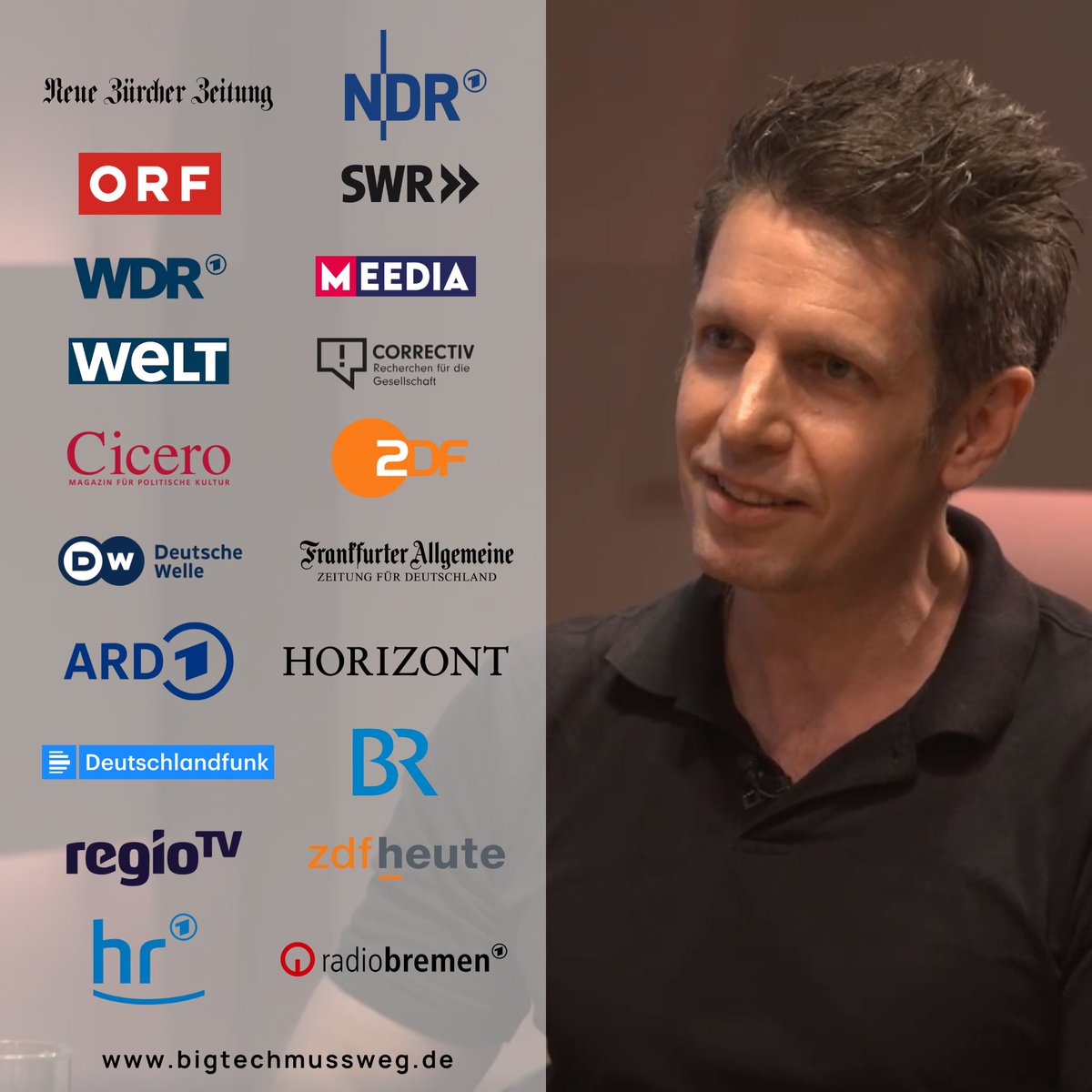 Wow - Top 5 Sachbuch des Monats Oktober ist ... BIG TECH MUSS WEG! Ihr findet alle Rezensionen &amp; Beiträge (mehr als 50) auf der Webseite zum Buch >>> bigtechmussweg.de. Das Top 5 Ranking DE/ATCH kommt von WDR, Die Welt, Neue Zürcher Zeitung und ORF (Buchmarkt_de)