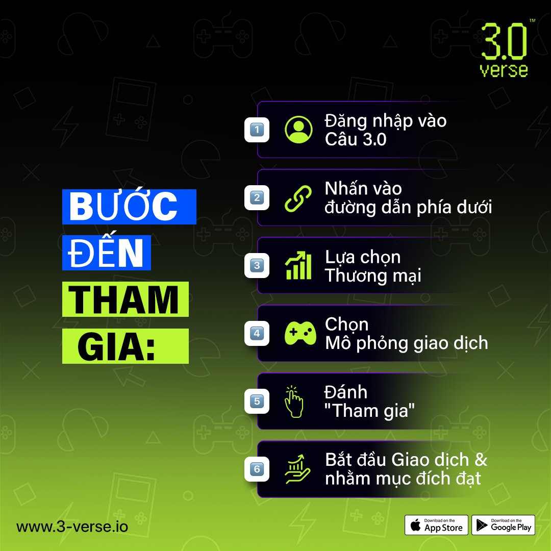 3verse_vietnam's tweet photo. 📈 Thử thách kỹ năng của bạn, làm chủ thị trường và thắng lớn. Bạn có sẵn sàng cho cảm giác hồi hộp không? Đăng ký 3.0 Verse ngay bây giờ! 💼💡🏆
.
.
#real3verse #3verse #Contest #VirtualTradingGames #Crypto #Trading #PlayToEarn #cryptocurrency https://t.co/UCYimNO2hJ