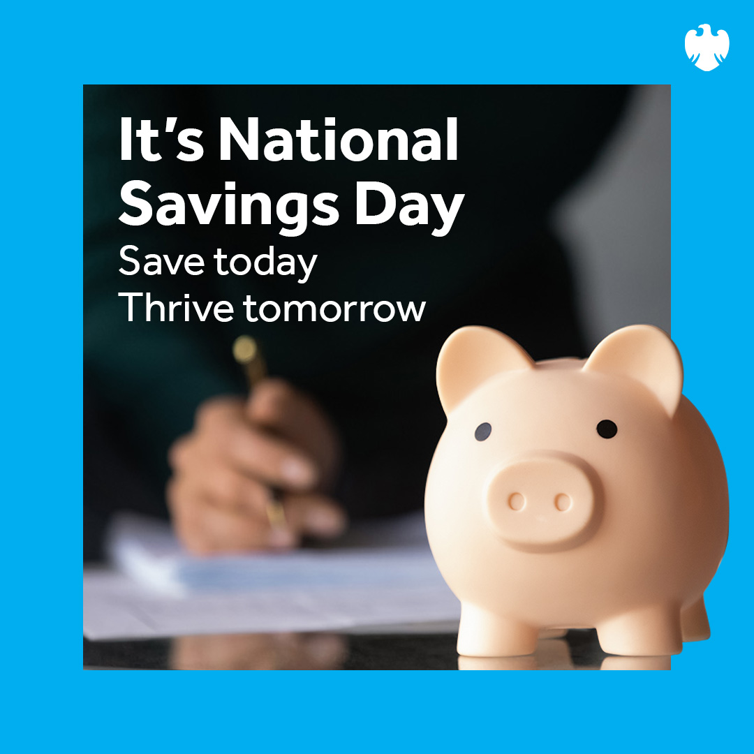 It’s National Savings Day 💵: a great reminder to start your savings journey today. Every step toward better financial habits can make a positive impact on your future financial well-being 💰 🏠. Visit banking.barclaysus.com/online-savings to get started.