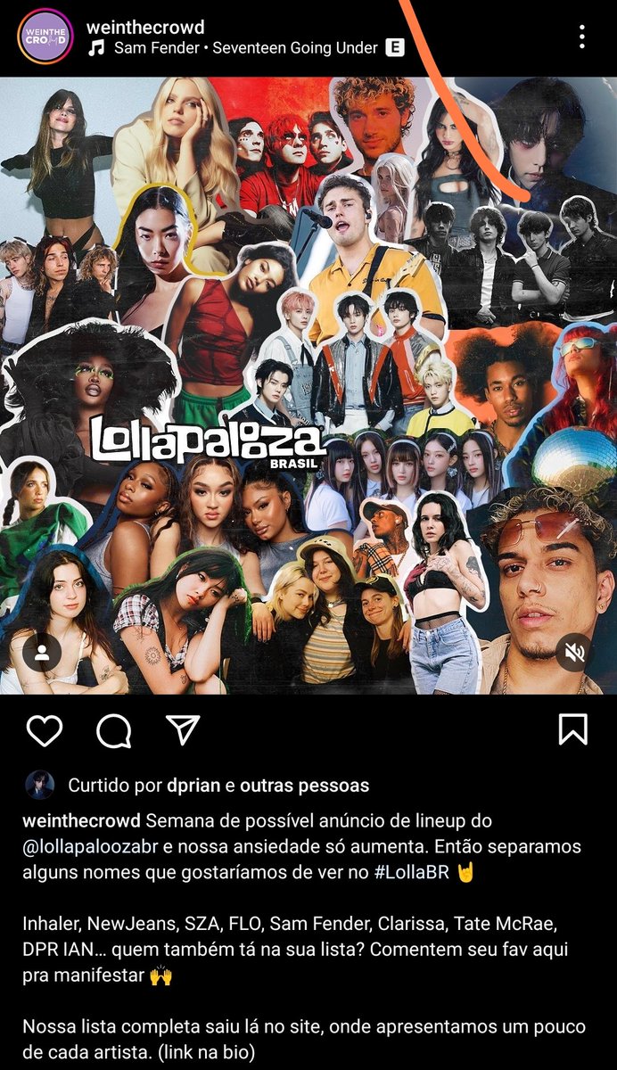 portaldpr's tweet image. SERÁ QUE VEM? 🇧🇷

O portal @weinthecrowd fez uma lista com nomes que gostariam de ver no Lolla BR que inclui o @DPRIAN_ e ele curtiu a postagem!