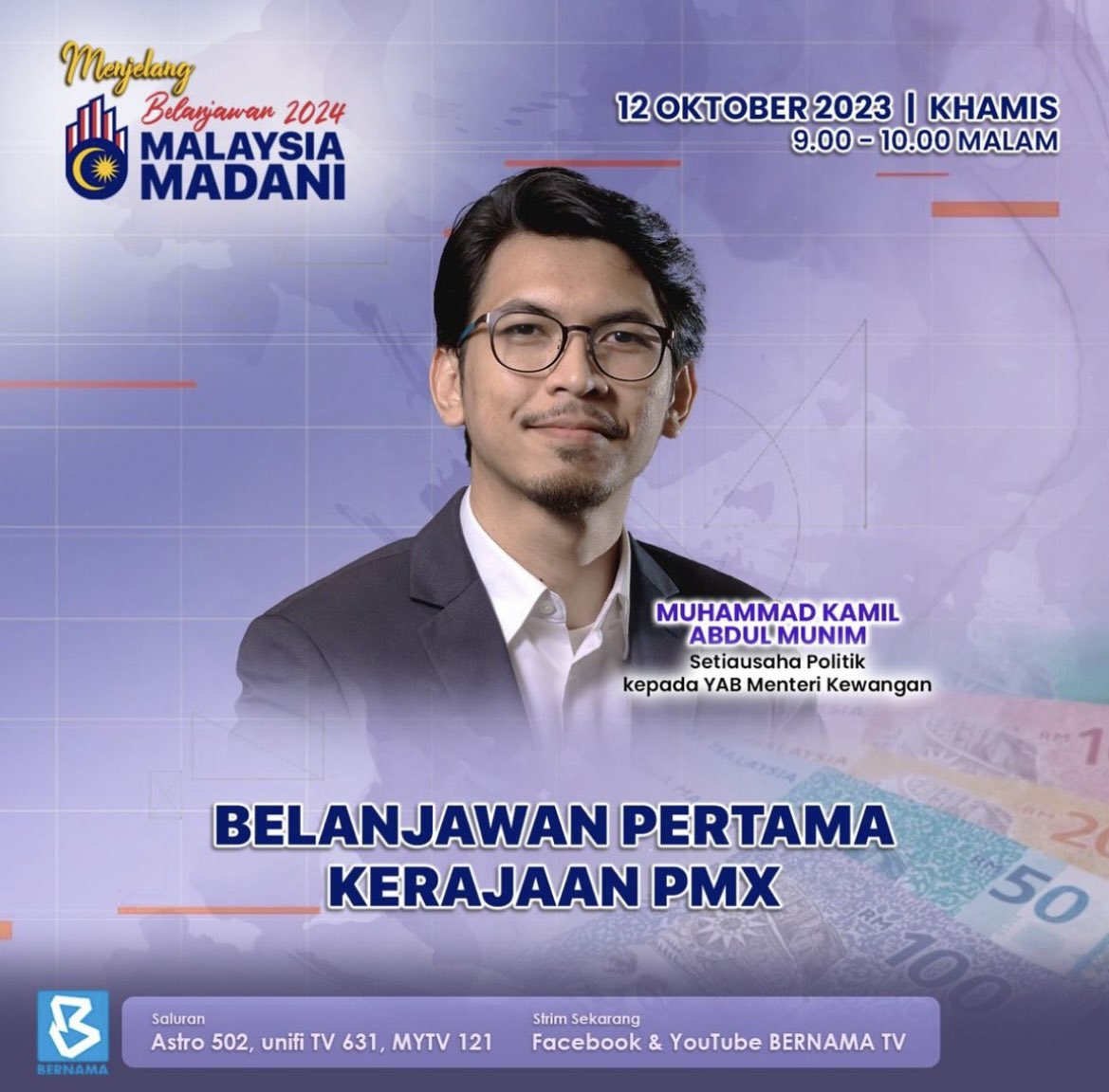 kamilmunim's tweet photo. LIVE sekarang di Facebook dan Youtube BERNAMA. 

https://t.co/0W25edjxAj https://t.co/P7zxpKEOD0